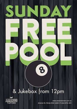 Amaroo Tavern: Free Pool & Jukebox