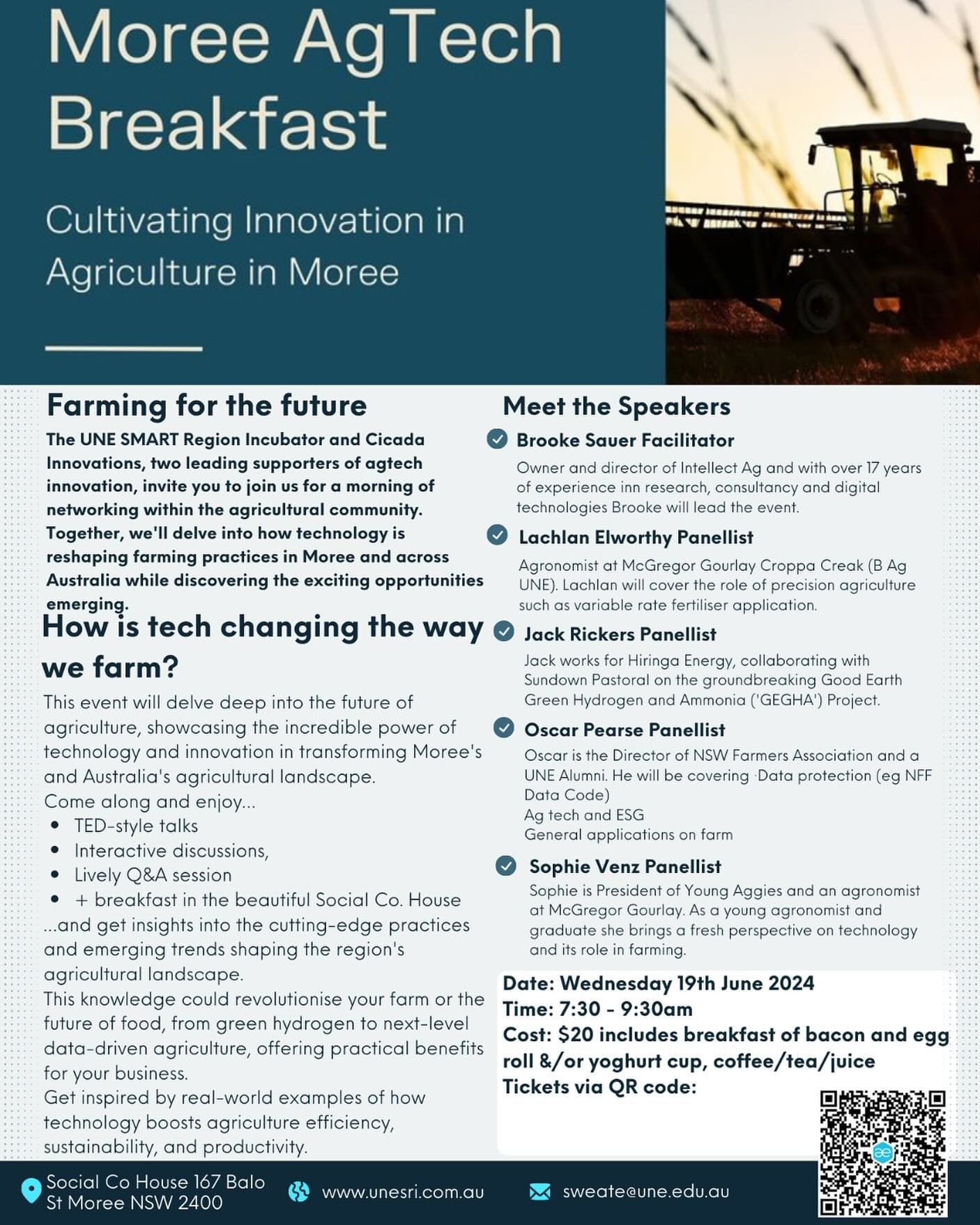 UNE SRI - Moree Ag Tech Breakfast
