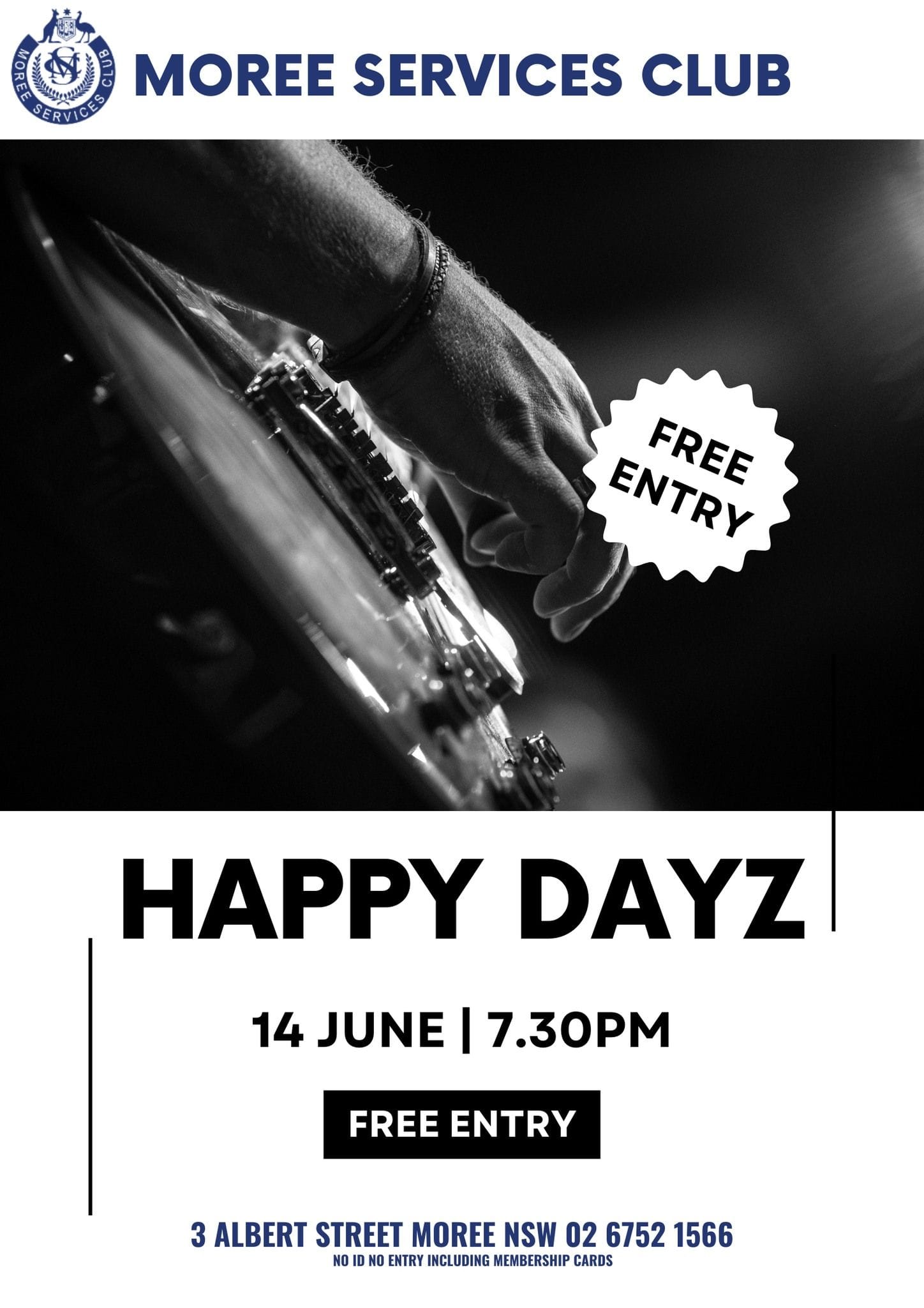 Moree Services Club - Happy Dayz Band