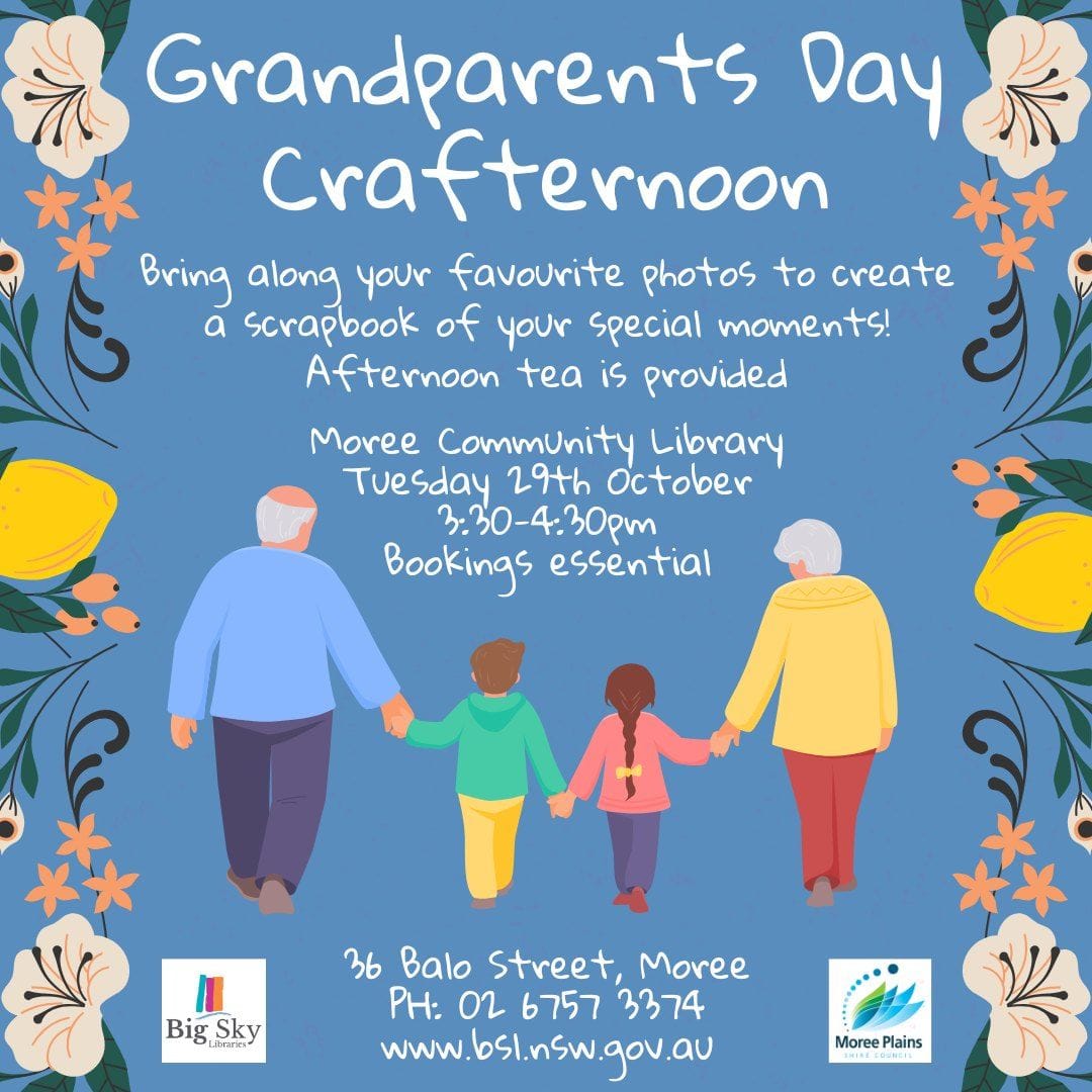 Moree Library - Granparents Crafternoon