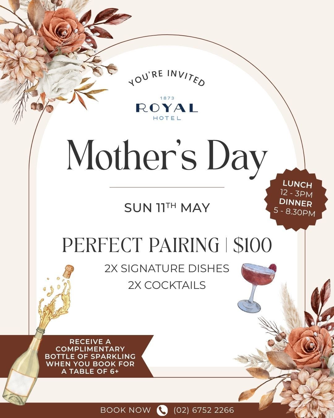 Royal Hotel - Mother's Day Date