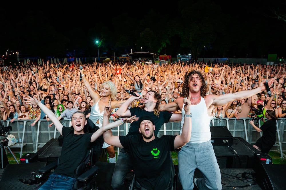 Peking Duk with Australian of the Year Dylan Alcott at Ability Fest 2022