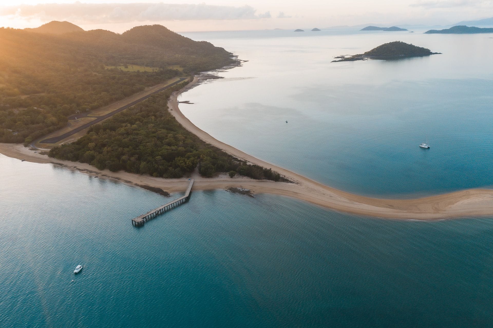 An aerial shot of Dunk Island