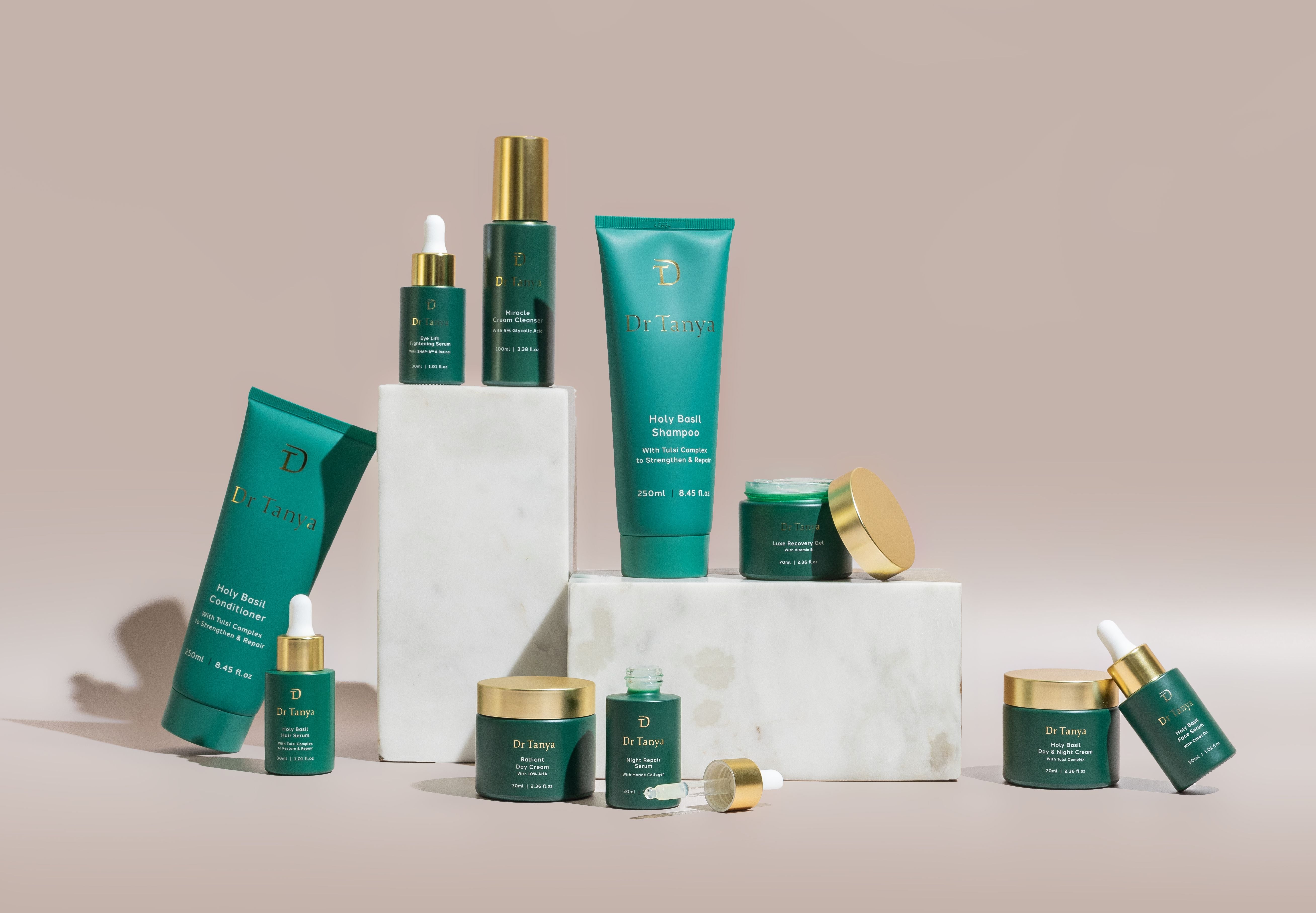 The new range of Dr Tanya skincare