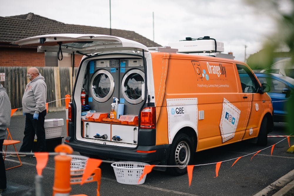 Upgraded Orange Sky van in Geelong (provided)