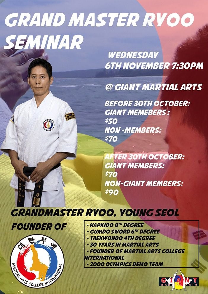 Master Ryoo Seminar @ GIANT