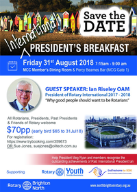 Rotary "International" Presidents Breakfast