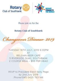 2019 Rotary Club of Southbank Changeover