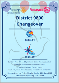 District Changeover 2019