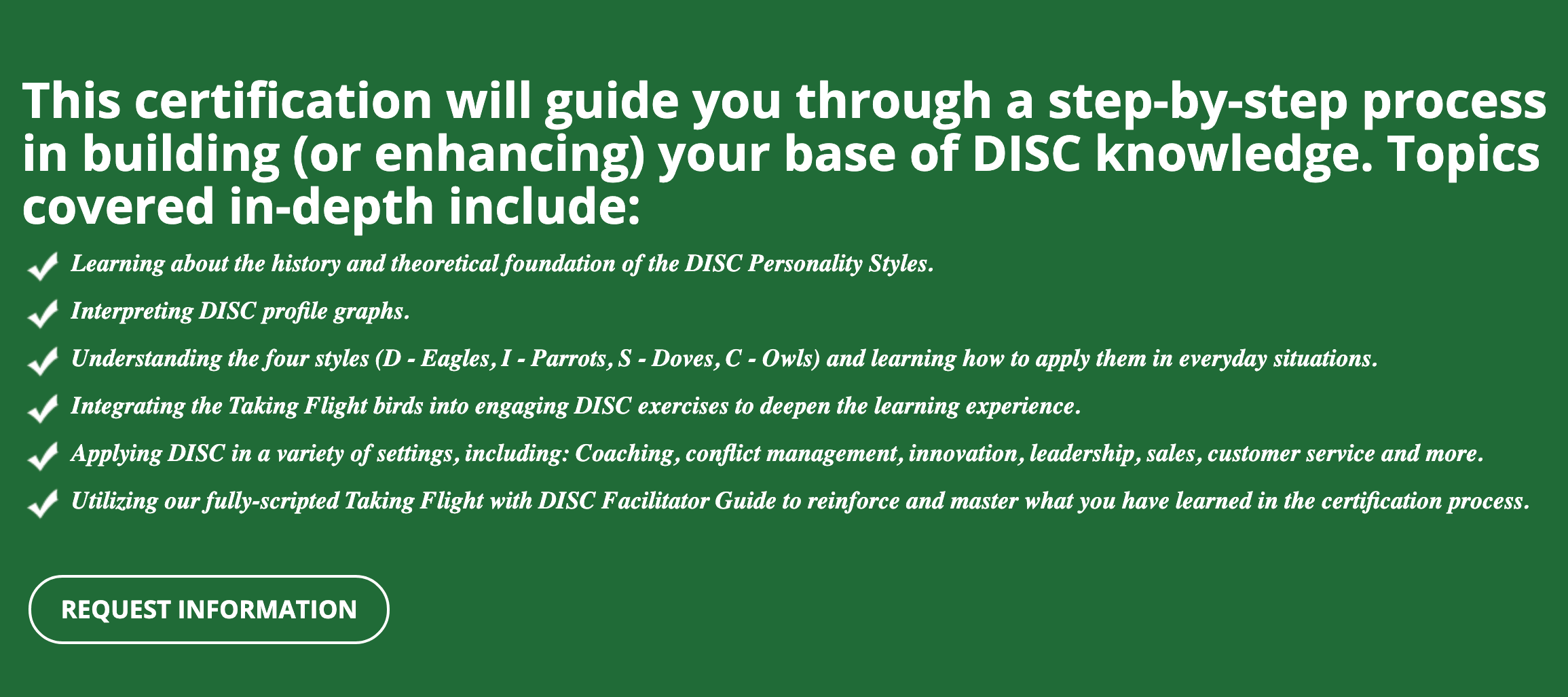 Take Flight Larning Certifications at Talent Tools