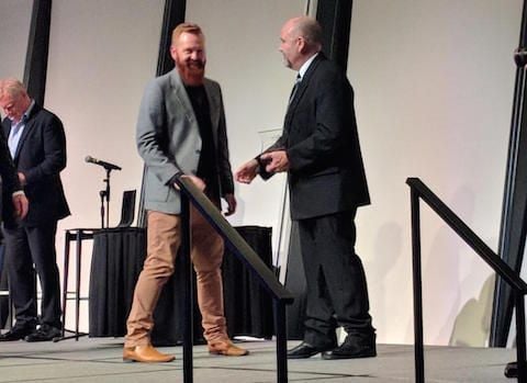 ATEC presenting Streamline Plumbing with the Above & Beyond Safety Expectations Award