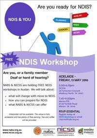 NDIS Workshop - Adelaide (Marion)