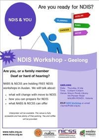 NDIS Workshop - GEELONG
