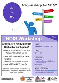 NDIS Workshop - Townsville