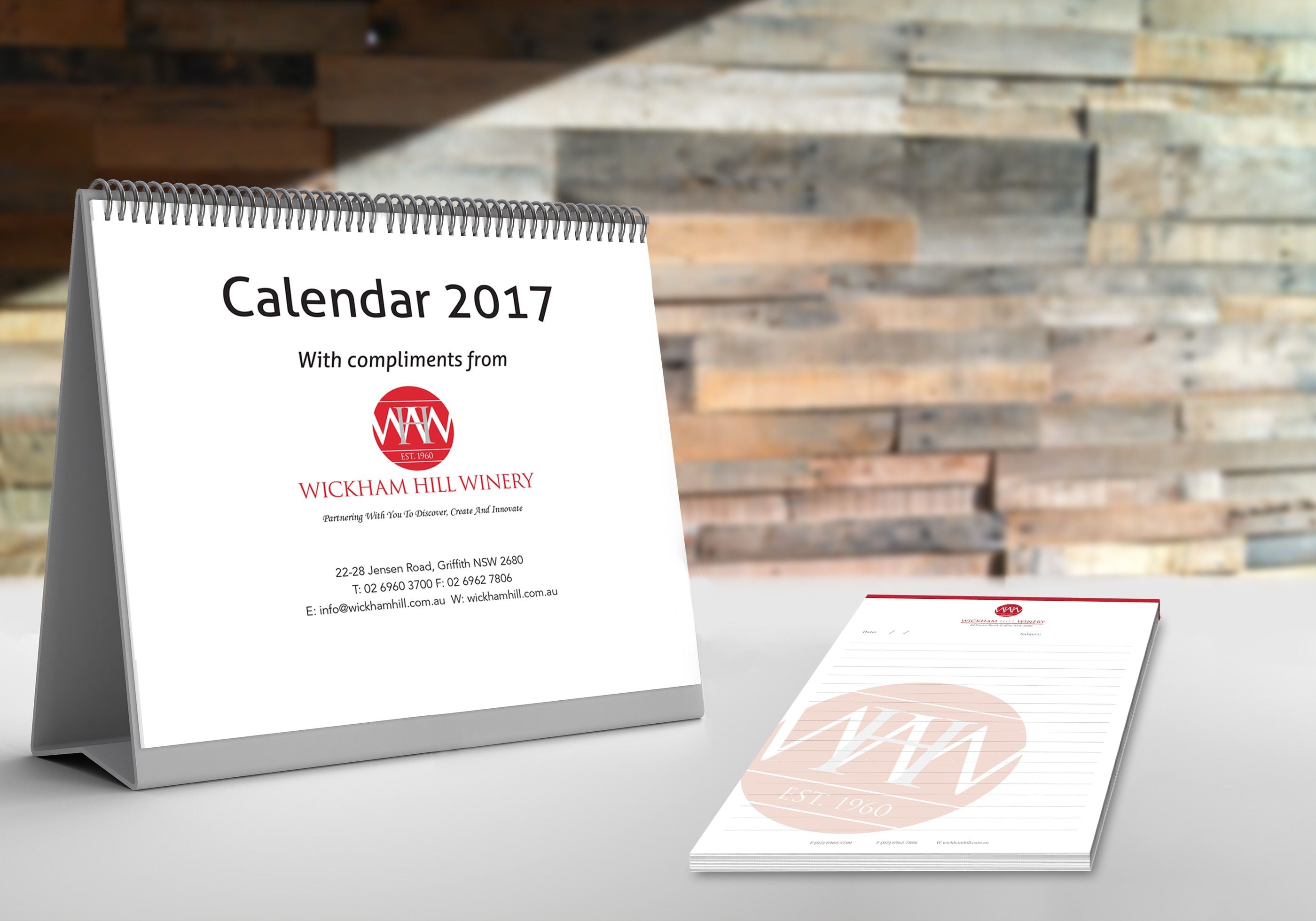 Recent Work: Wickham Hill Calendars & Pads