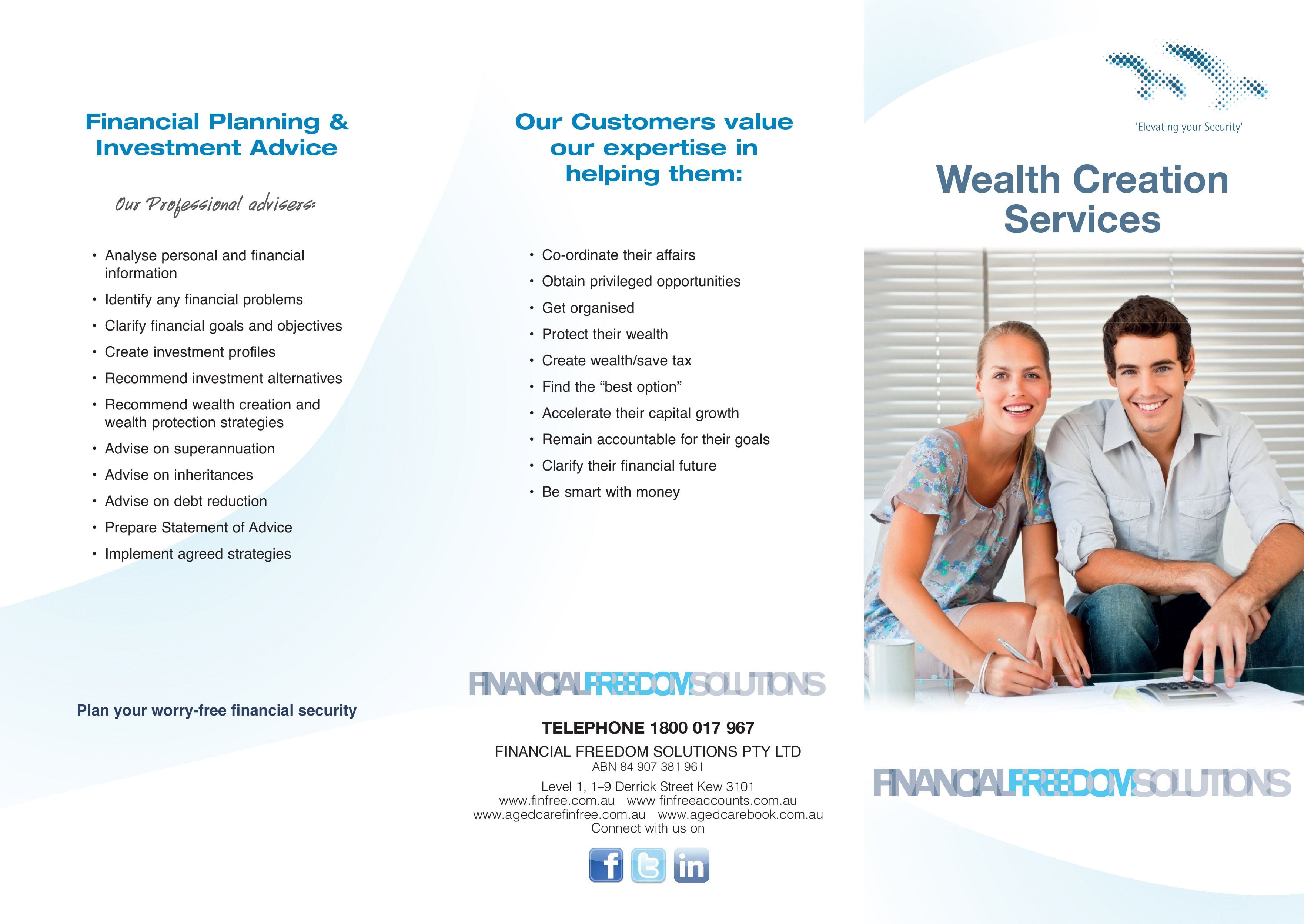 Recent Work: Financial Freedom Brochure