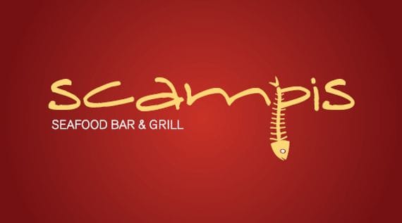 Recent Work: Brand Identity - Scampis Seafood Bar & Grill