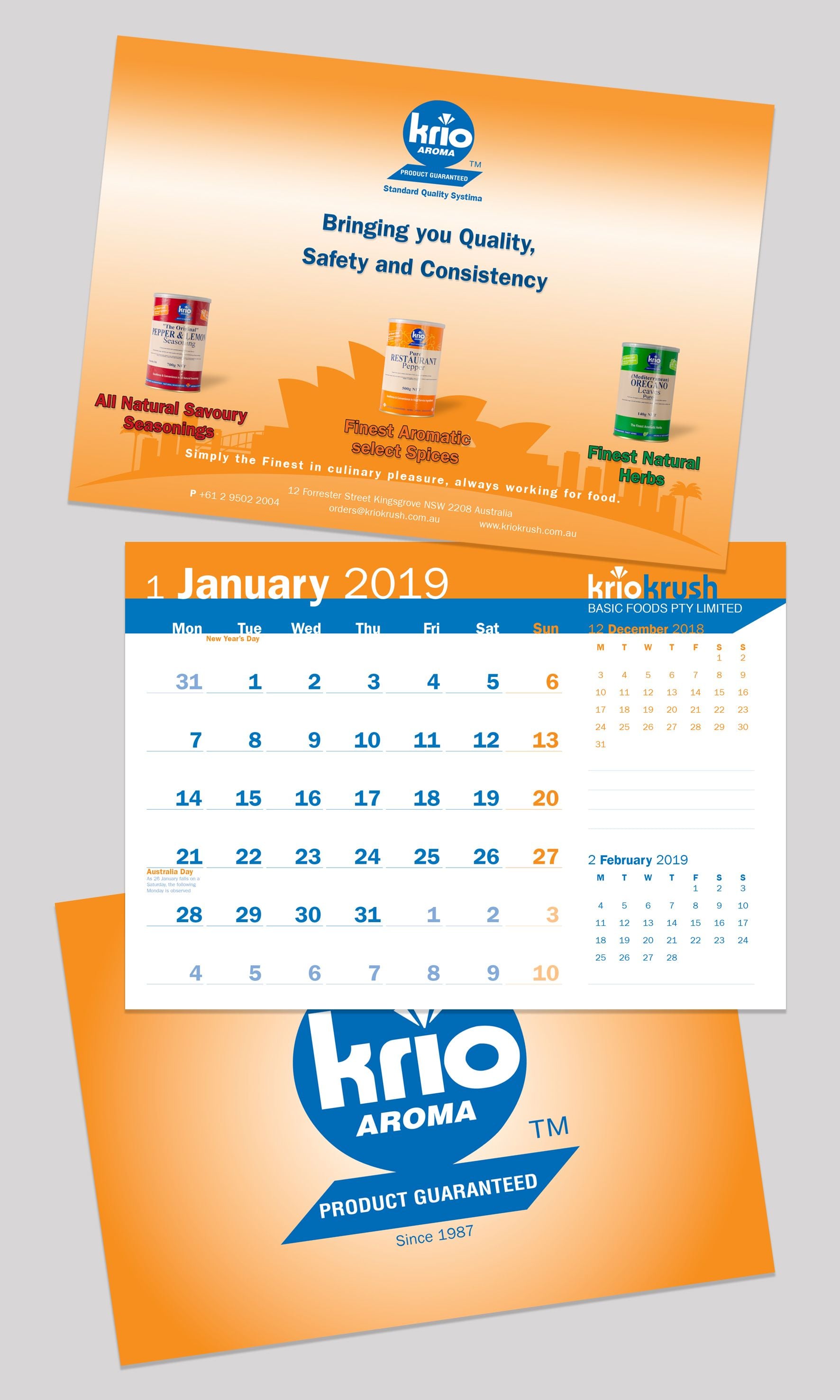 Recent Work: Krio Krush_Calendar_2019