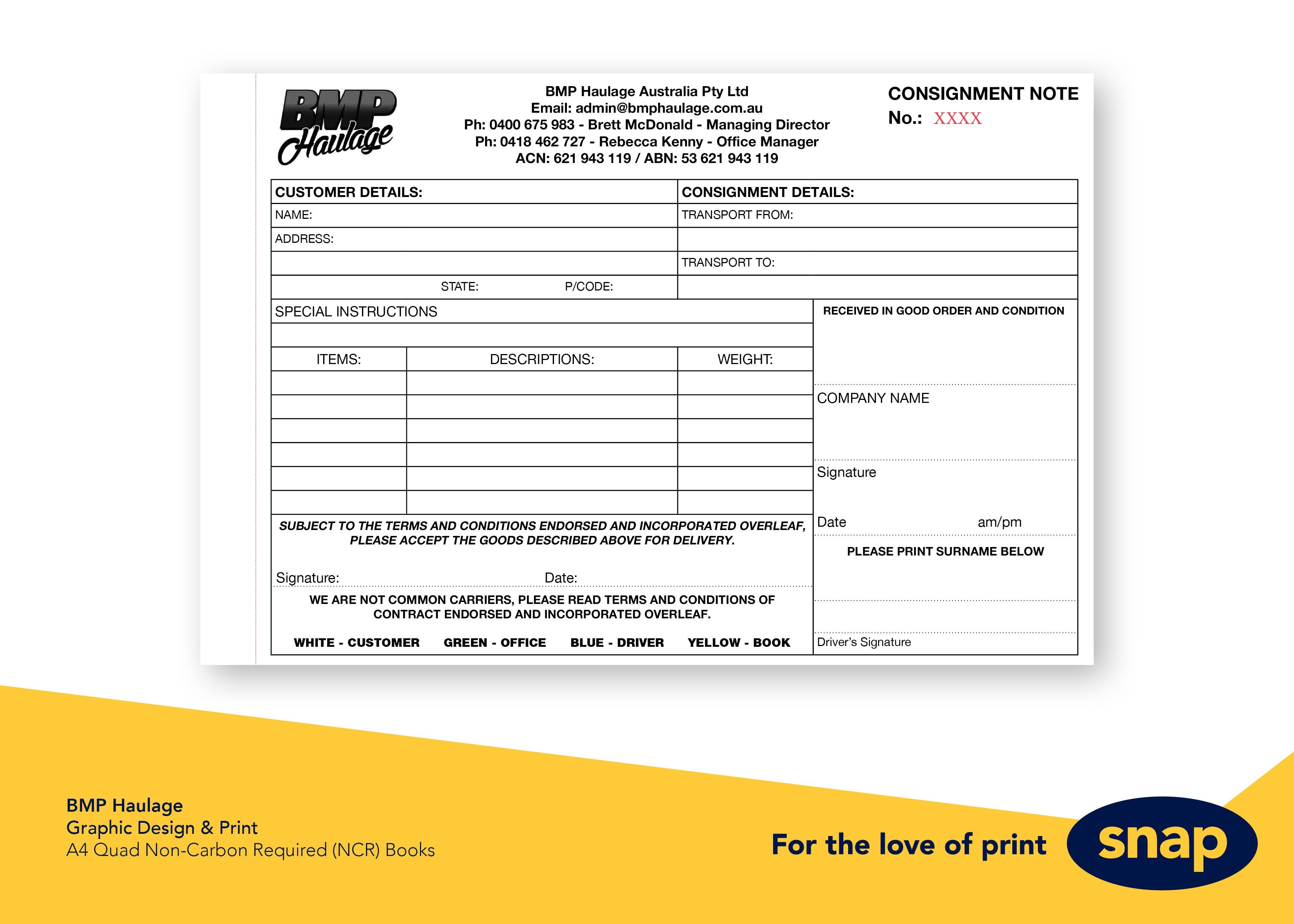 Recent Work: BMP Haulage