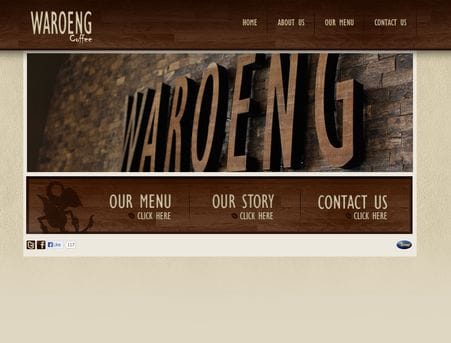 Recent Work: Waroeng Coffee Website