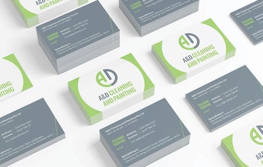 Recent Work: A & D Cleaning and Painting - Business Cards