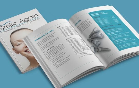 Recent Work: Smile Again Dentistry - Booklet/Catalogue