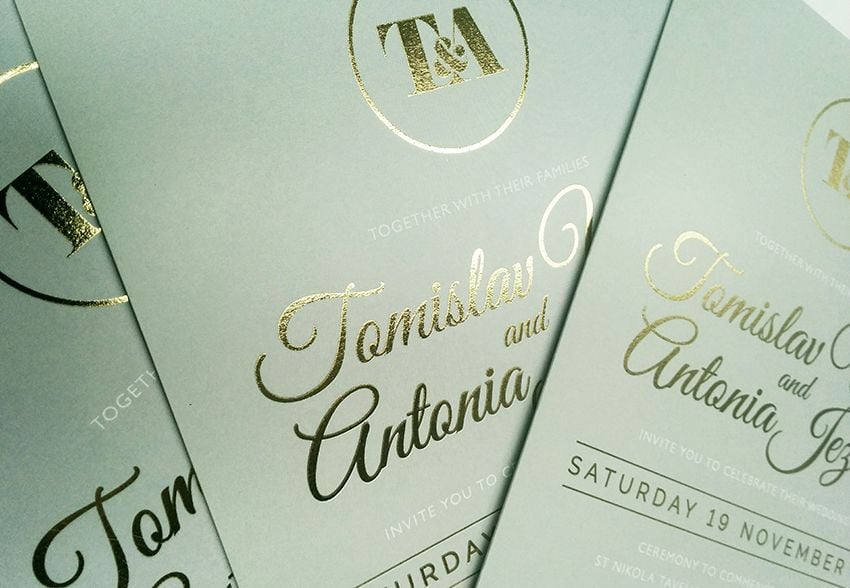 Recent Work: Inhouse Digital Printing with Metallic Foiling