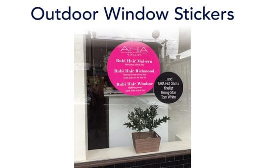 Recent Work: Outdoor Window Stickers