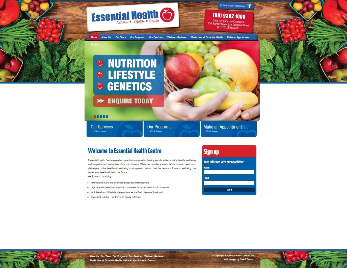 Recent Work: Essential Health