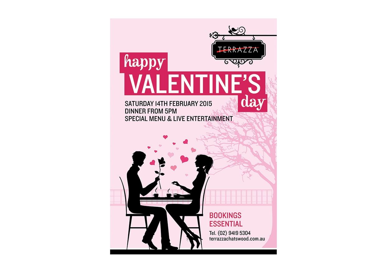 Recent Work: Terrazza Valentines Day Sign