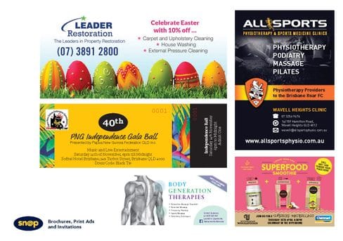 Recent Work: Brochures, print ads and invitations