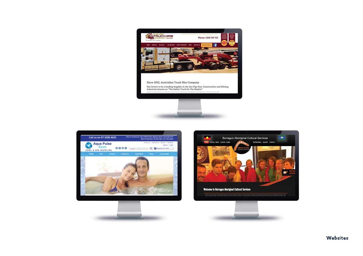 Recent Work: Various website design