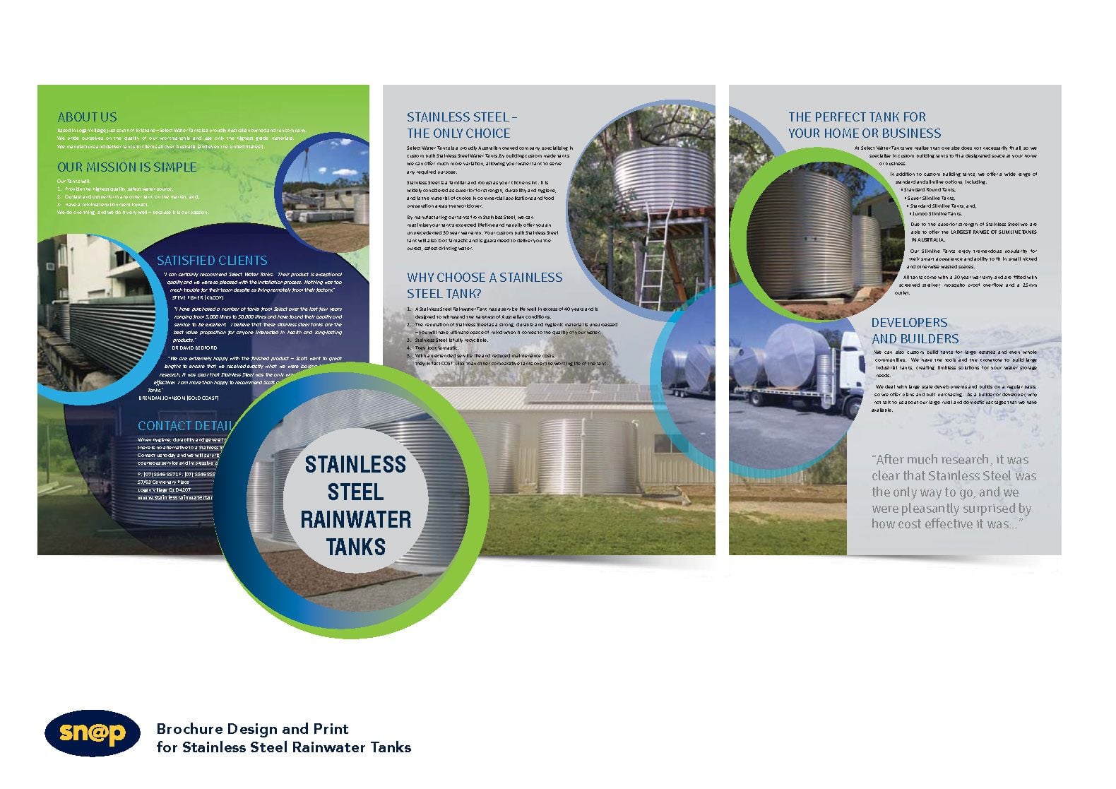 Recent Work: Stainless Steel Rainwater Tanks