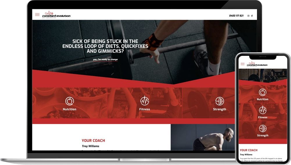 Recent Work: Constant Evolution Website Design