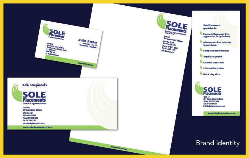 Recent Work: Corporate Branding - Sole Placements