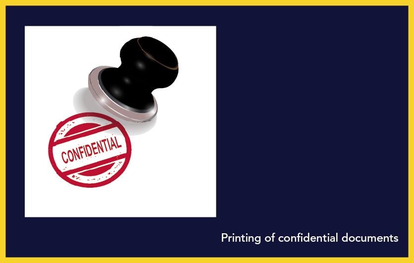 Recent Work: Confidential document printing