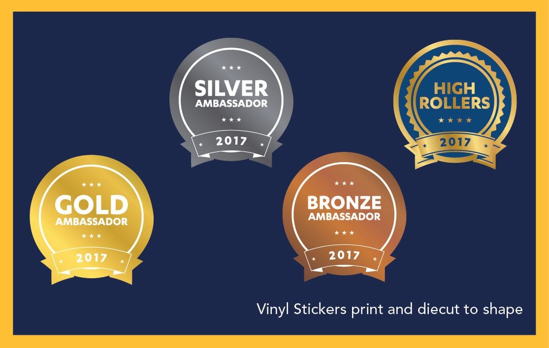 Recent Work: Stickers Print and Die cut to shape