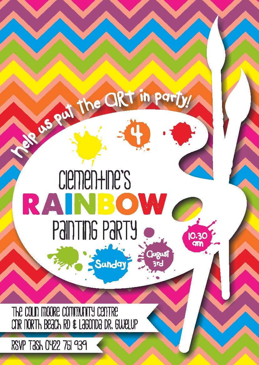 Recent Work: Child's birthday (reverse)