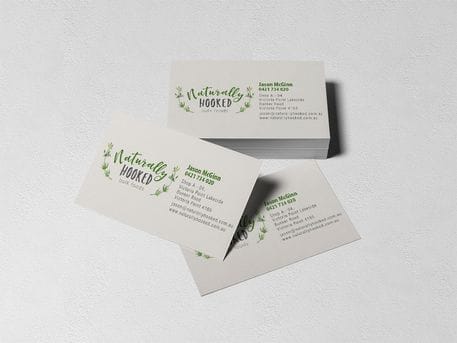 Recent Work: Naturally Hooked Business Card Design