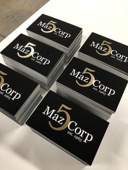 Recent Work: Maz Corp BC_Gold Scodix
