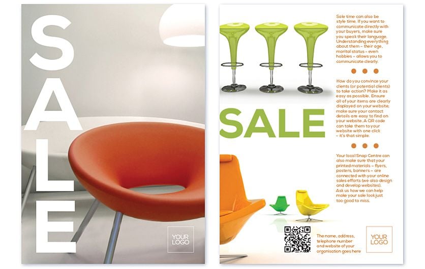 Recent Work: Brochure Furniture Sale