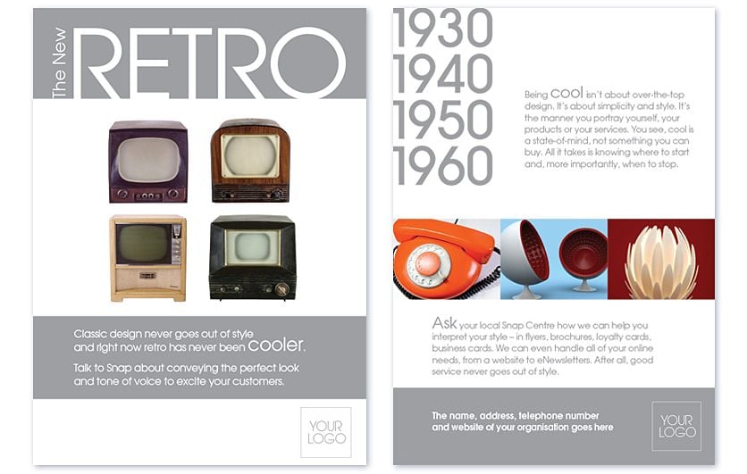 Recent Work: Brochure Retro