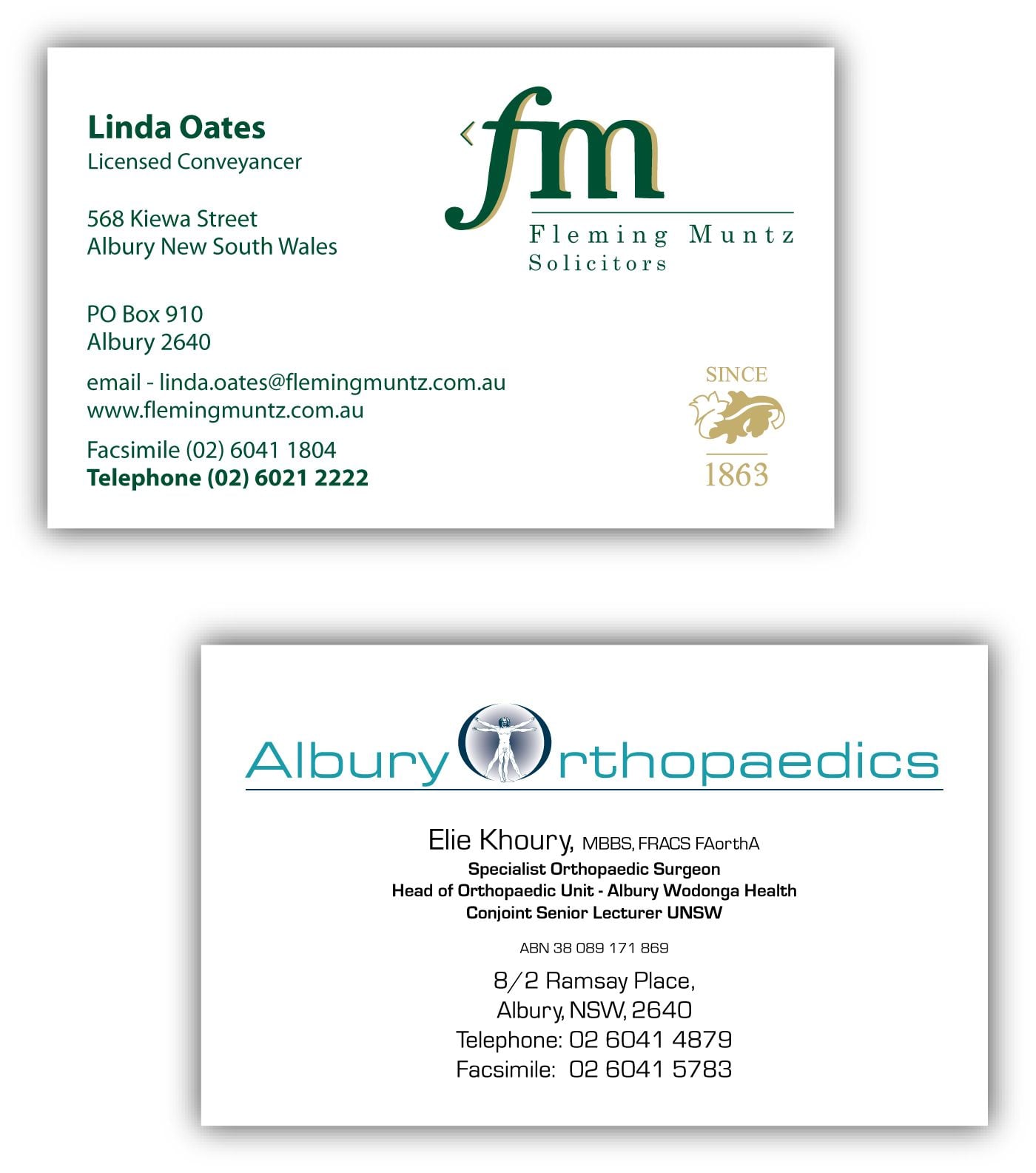 Recent Work: FM & Albury Ortho