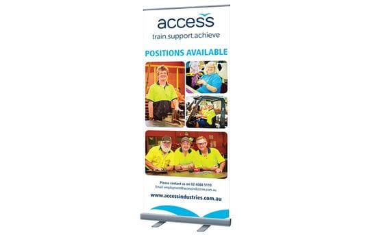 Recent Work: Access Industries Pull Up Banner