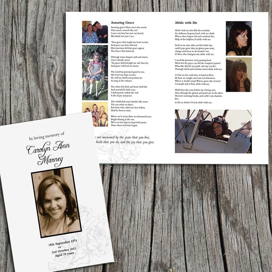 Recent Work: Funeral Booklet Design