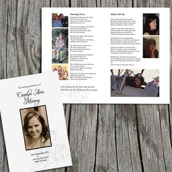 Recent Work: Funeral Booklet Design