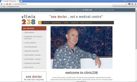 Recent Work: Clinic 238 Website