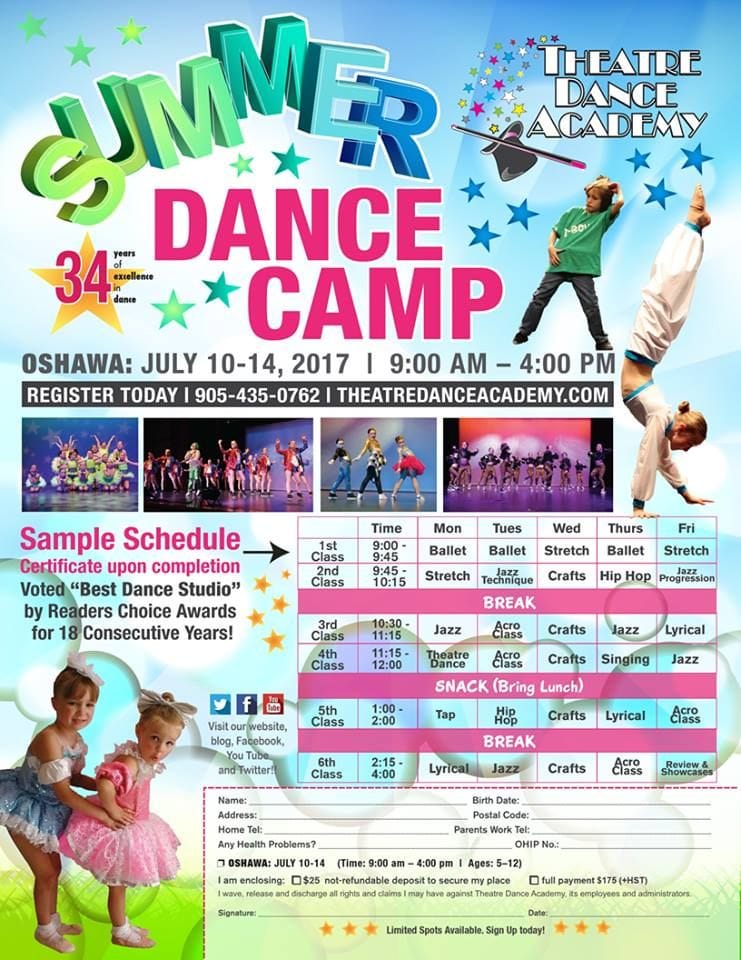 summer dance camps for middle school near me