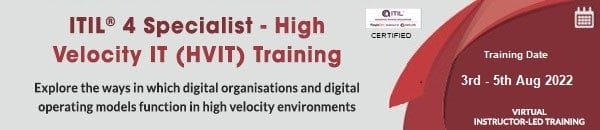 ITIL Specialist HVIT Training this August