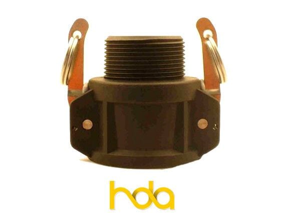 Poly Type-B Camlock. Female Coupler X Male Bsp Thread Poly Type-B Camlock. Female Coupler X Male Bsp Thread